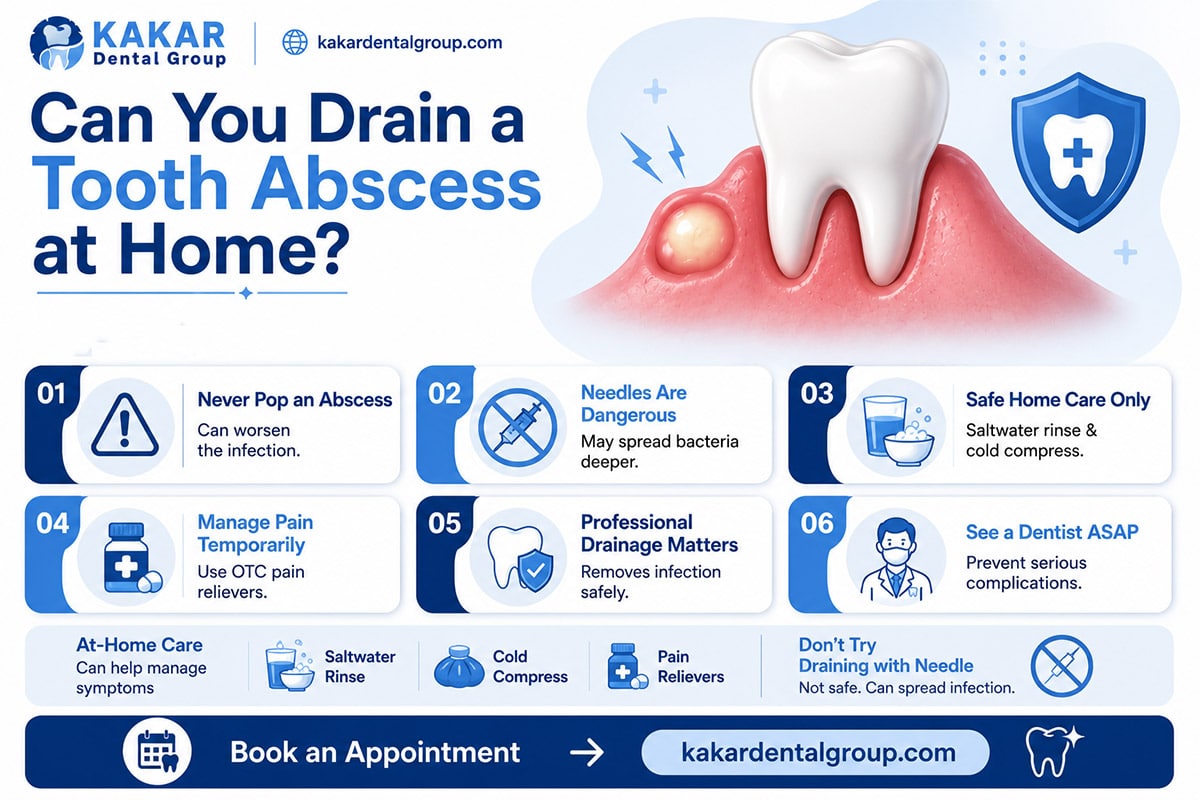 drain a tooth abscess at home