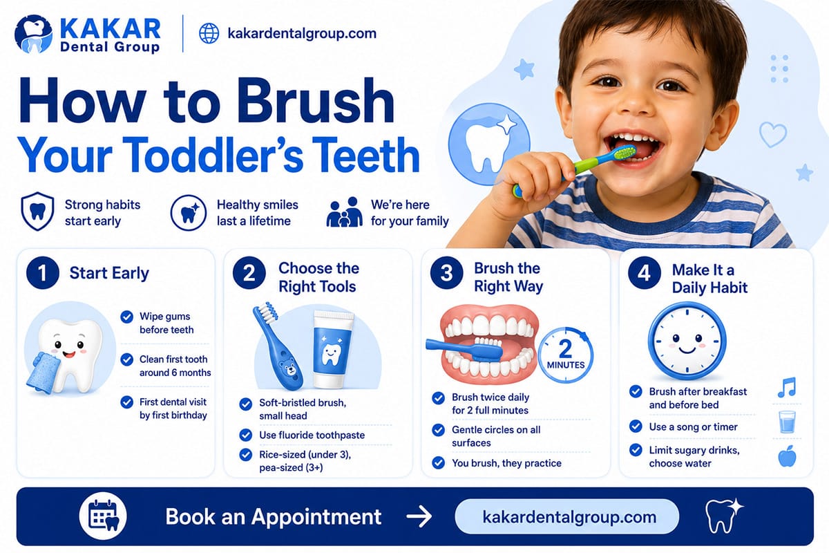 how to brush toddler teeth