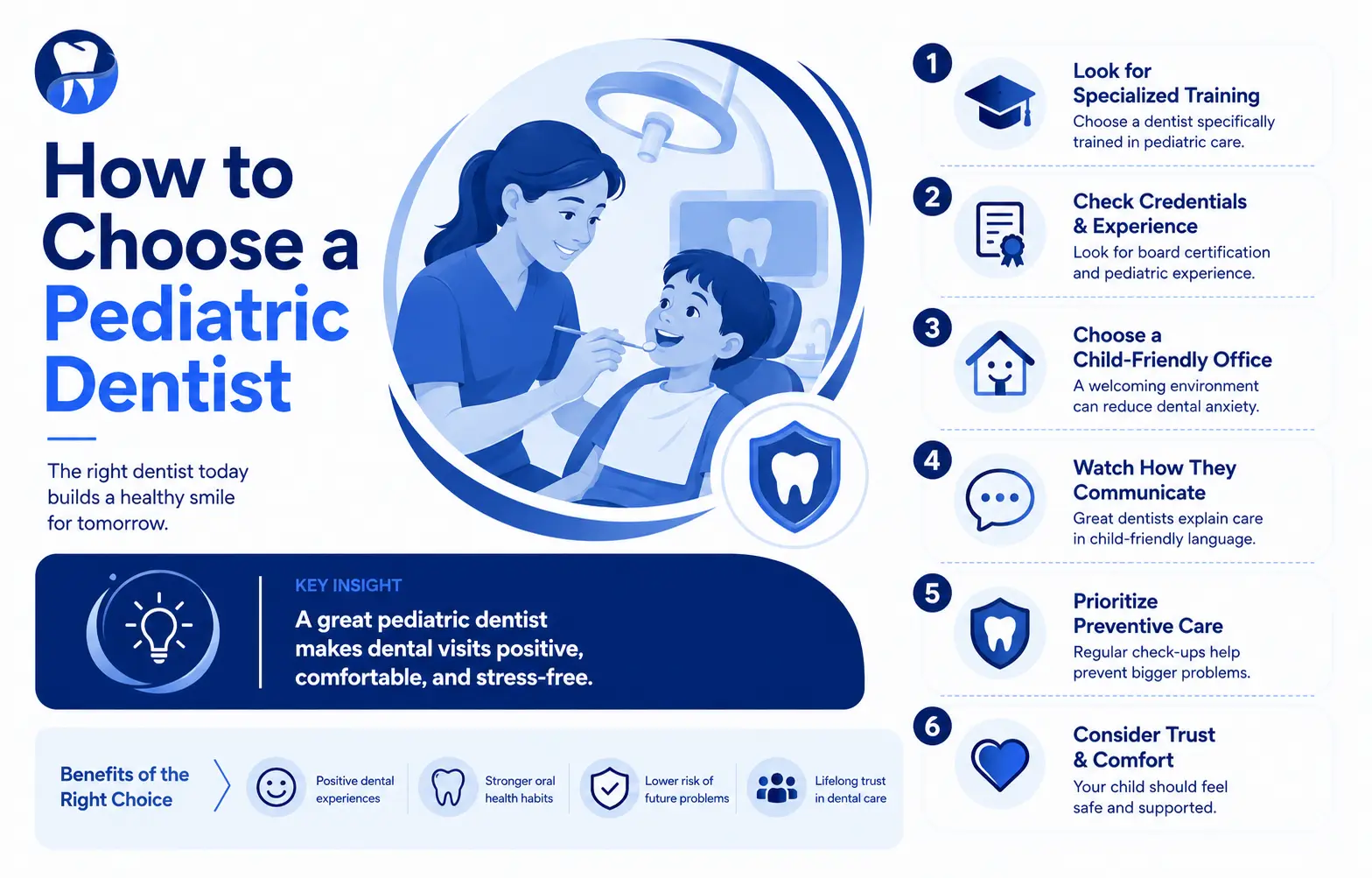 how to choose a pediatric dentist