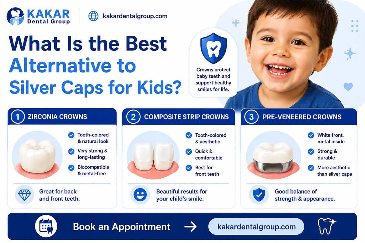 alternative to silver caps on toddler teeth