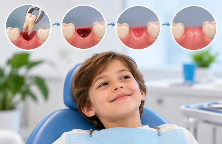 tooth extraction healing stages