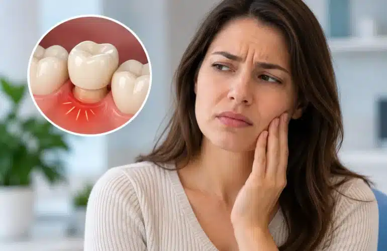 tooth pain under crown comes and goes